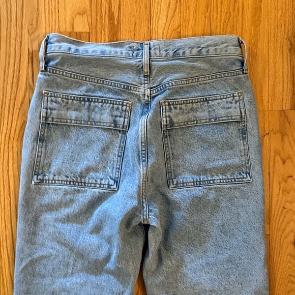 Agolde sz 26 Cooper Cargo Denim Jeans in Light Blue wash great condition - Picture 8 of 14